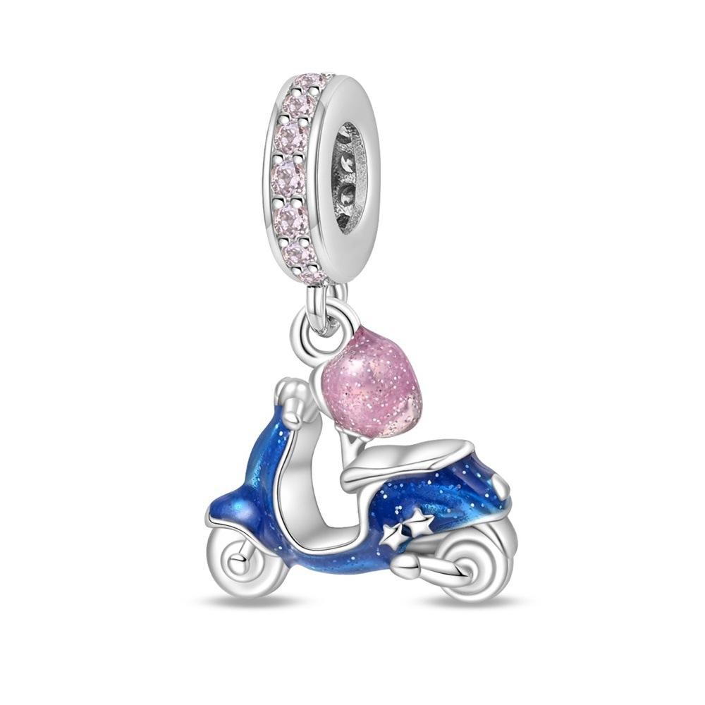 2026 Romantic Around The World Car Hot Air Balloon Charm Charm Charm Beaded DIY Jewelry Accessories Bracelet 925 Silver