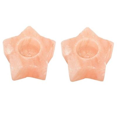 Serenity Himalayan Salt Star Tea Light Holder (Pack of 2)