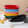 Cheese Baked Rice Plate Household Ceramic Oven Microwave Oven Baking Bowls Plates Tableware Vegetable Plate Creative Tableware