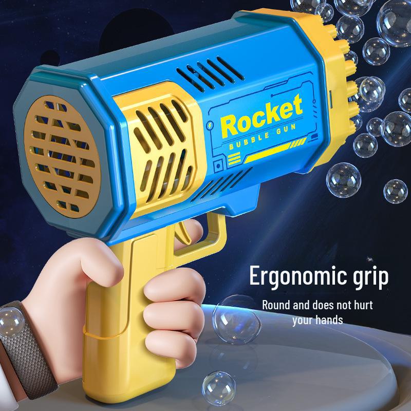40-Hole Electric Bubble Rocket Toy for Kids