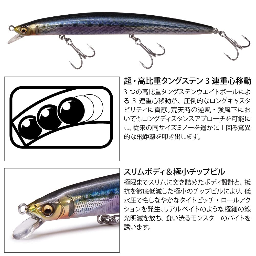 Megabass Cookai SLIM 140 GG Kinbora