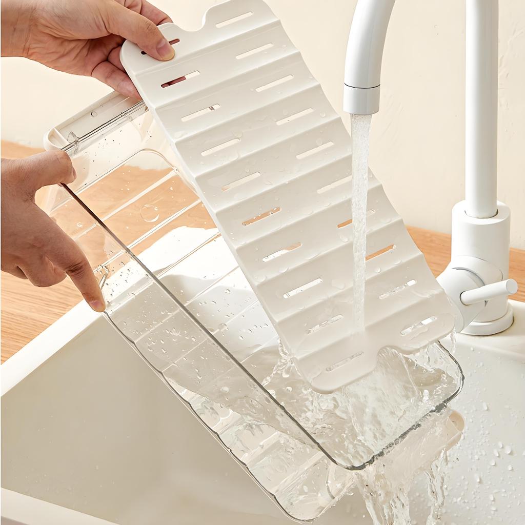 Space-Saving Refrigerator Container Limited Space Organizer Transparent Dumpling Box Single Layer Stackable Large Capacity