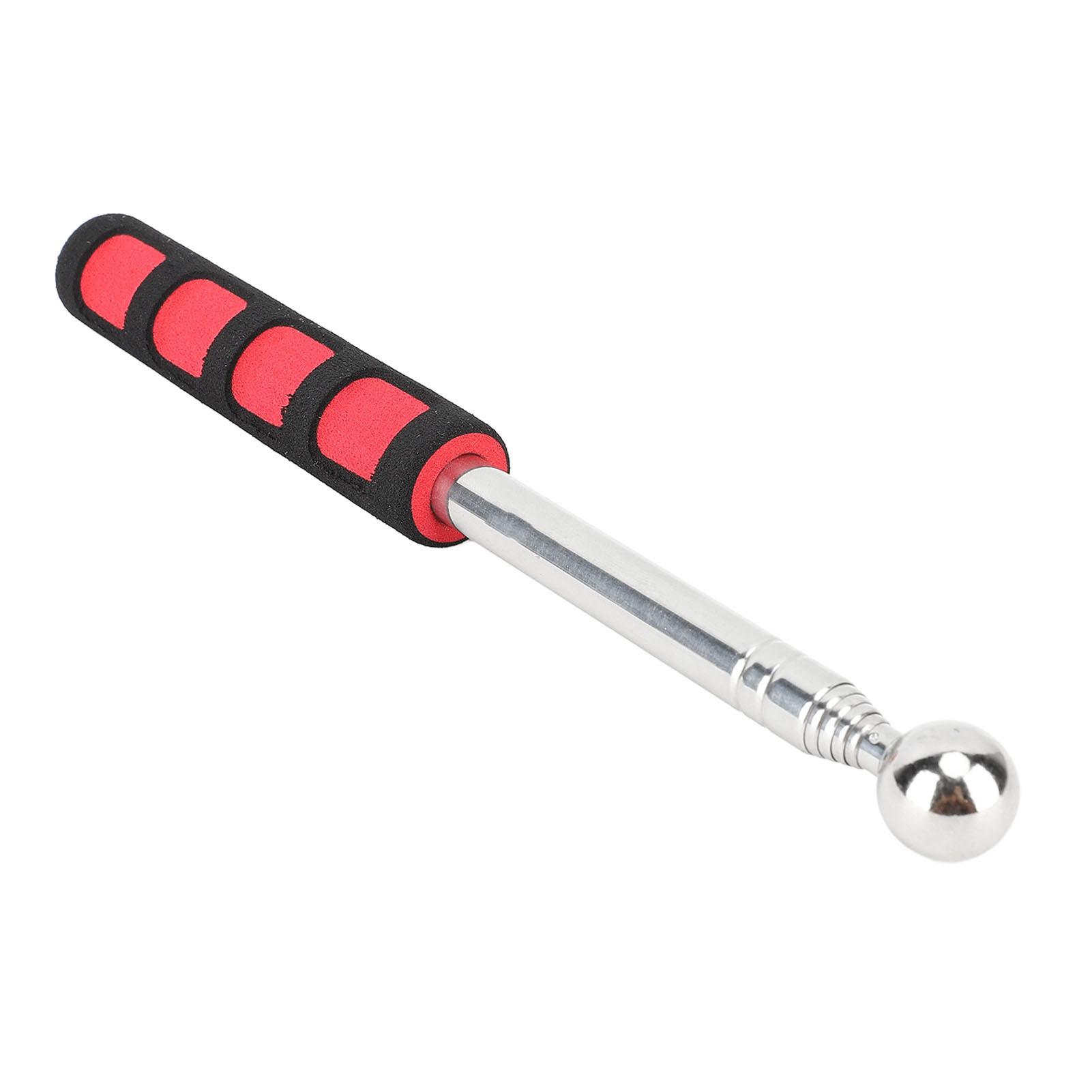 Telescopic Empty Drum Hammer Tile Hollow Checker Stainless Steel Sound Detection Test Tool for House Decoration 115cm Stainless steel, sponge