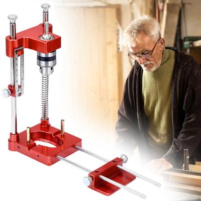 Holder Drill Locator Drill Bit Drilling Positioner Portable Punch Locator  Woodworking
