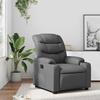 Vidaxl Foldable Armchair, Grey, Faux Leather