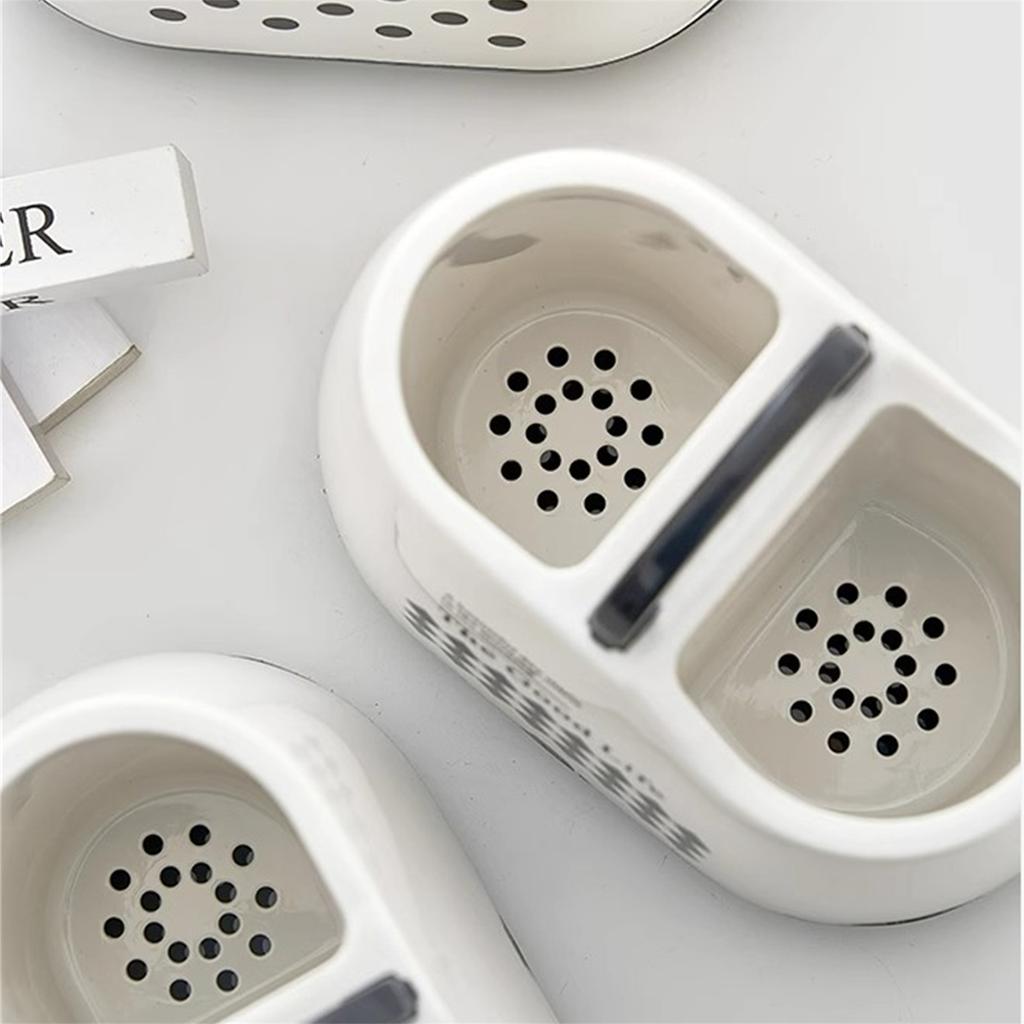 Kitchen Tableware Holder Plastic Counter Chopsticks Spoon Spatula Tool Cutlery Container Storage Container with Drainage Hole