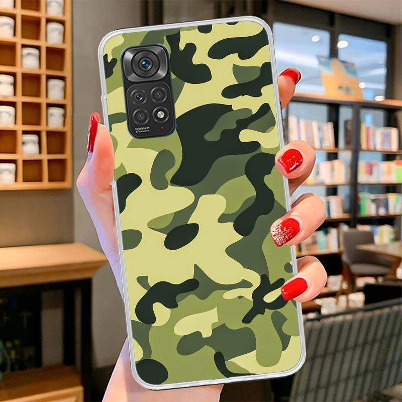 Camouflage Military Cover Phone Case For Xiaomi Redmi Note 15 14 13 12 11 10 Pro Plus 14S 12S 11S 11T 11E 10S Soft Fundas Shell
