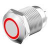 12mm Wasserdichter Metall-Druckschalter, 1 Schließer 1 Öffner, 5-polig/8-polig, Selbsthaltend, Rückstellend, mit Beleuchtung