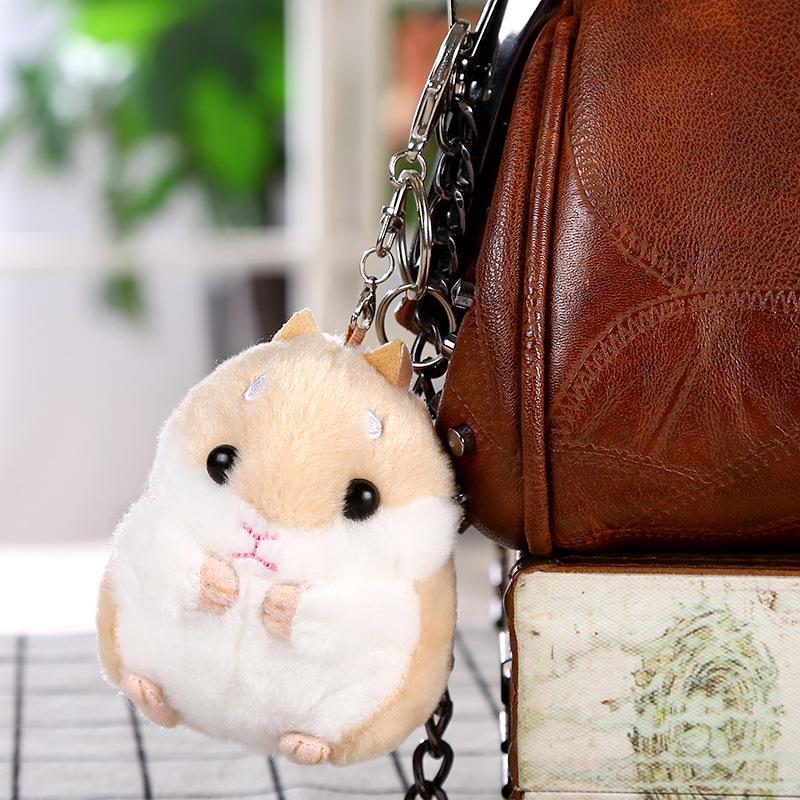 Niedlicher Hamster Plüsch Schlüsselanhänger Puppe - Kleiner Rucksackanhänger