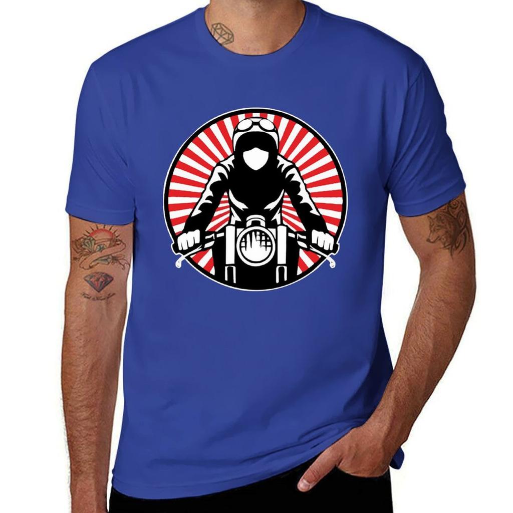 Cafe Racer T-Shirt Sports Fans Plain Mens Vintage T Shirts