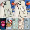 Fashion Cartoon Owl For Samsung Galaxy M14 M34 M54 M33 M13 M23 M53 M15 M55 M31 M51 M20 M30s M32 M52 Phone Case