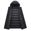 Winter New Cotton-padded Jacket Men's Korean Version of Long Down Cotton-padded Jacket Padded Hooded Plus Size Cotton-padded Jacket Men.