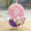 Creative Design Cute Cartoon Unicorn Birthday Candle Cake Atmosphere Birthday Decoration Candle Colorful