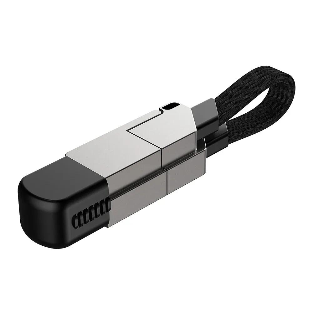 240/65w Fast Charging Foldable Bracket Data Cable 2-in-1 Data Wire Foldable Phone Tablet Stand Type-C To Type-C /USB-A To Type-C