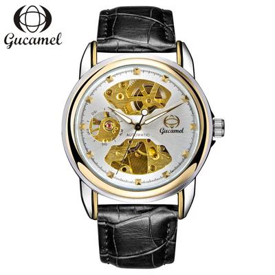 GUCAMEL Men's Mechanical Watch Business Double-sided Hollow Fashion Men's Watch