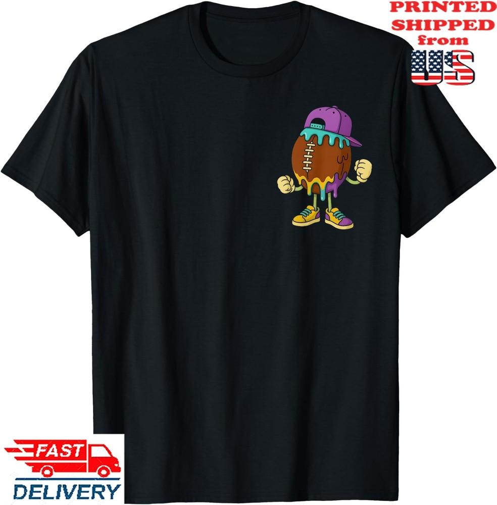 Football Drip Boys Football Ice Cream Youth Game Day  T-Shirt, Unisex Tee Unisex T-Shirt XXXL