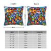 SuperThings Cartoon Square Pillow Covers Home Super Zings Kindergarten Cushion Cover Funny Decorative Pillow Cover 45*45