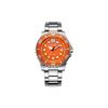 Orologio da Uomo con Movimento Meccanico e Cinturino in Acciaio Inossidabile Quadrante Argento NJ0128-80X