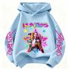 Felpa Cartoon Derpy Hunter Rumi per Ragazzi e Ragazze Felpa Azzurro Cielo Calda Spessa, Top Casual alla Moda Abbigliamento Bambini