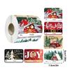 Christmas Tags 250 Piece Cartoon Self-Adhesive Labels Christmas Stickers For Cards For Wrapping Paper Bags Stockings Tree