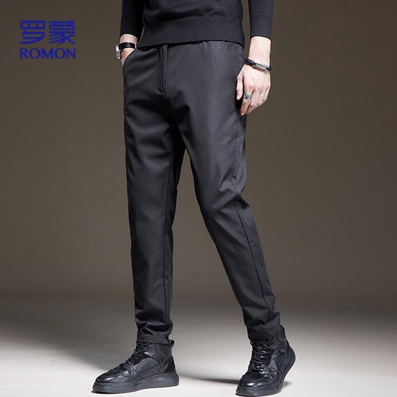 ROMON Men's Stretchy Straight Leg Casual Pants