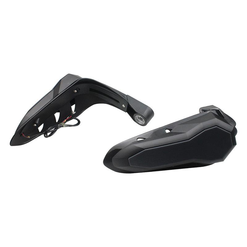 Motorcycle Windshield Hand Guard, Off-Road Vehicle Modified Led Lights Night Daytime Running Light Cover Hand Guard, Bow Guard Hand Plate