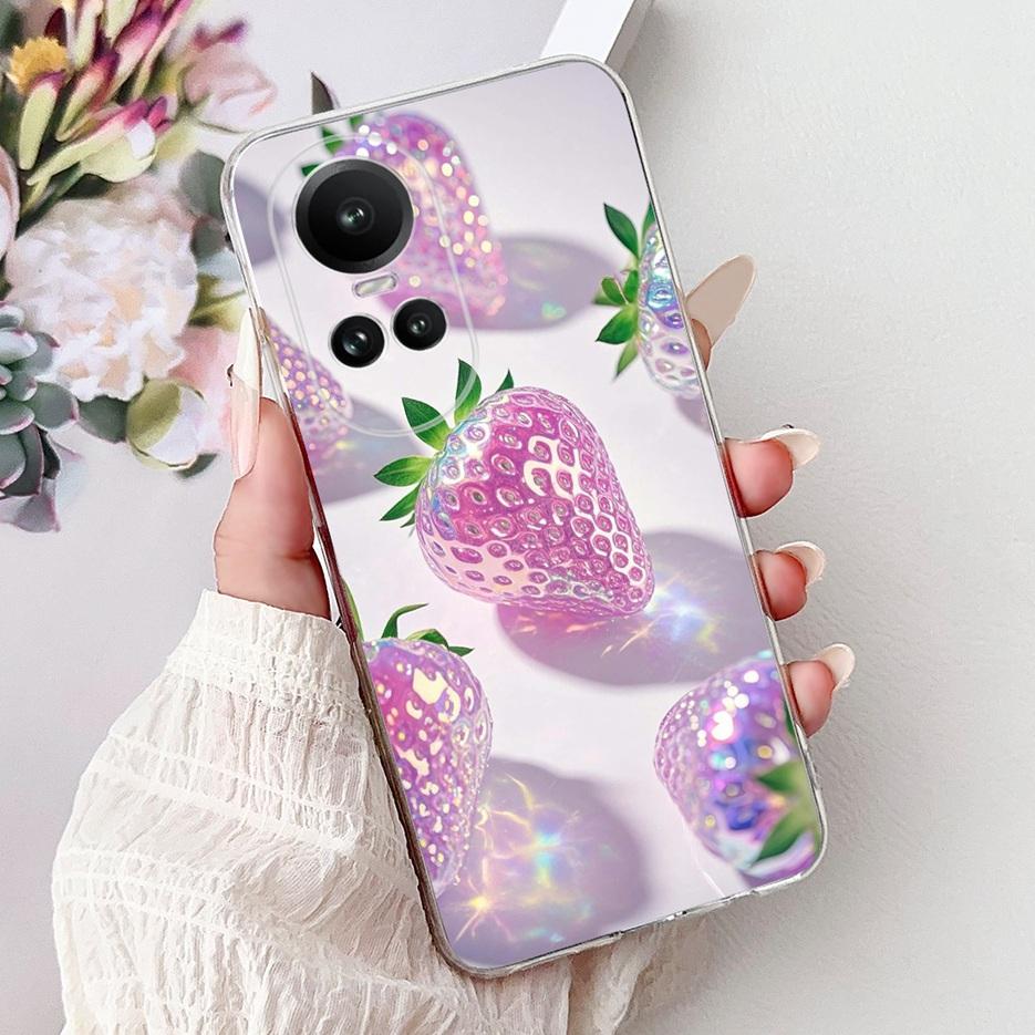 For Oppo Reno 10 5G Case CPH2531 Luxury Fashion Painted Cover Soft Slim Phone Case For Oppo Reno 10 Pro Plus Reno10 Pro+ 5G Bags