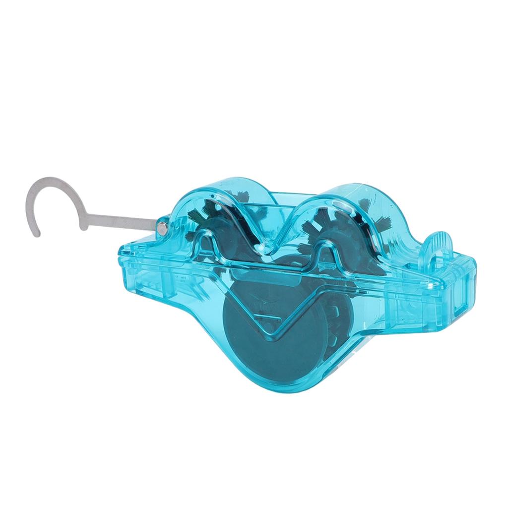 Bike Chain Cleaner Impact Resistance Handsfree Cycling Chain Scrubber for Mountain Bikes Road Bikes Blue