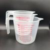 Clear Graduated Measuring Cups With Spout Ounce and Ml Cup Plastic Measuring Cup  Flour Measuring