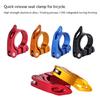 Cycling Seat Clamp Universal Seat Post Clamp Saddle Clamp Bike Seat Tube Clips