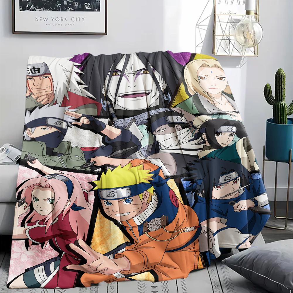 

Naruto Anime pattern Flannel Blanket, High quality Comfortable for All Seasons, Home Decor, Warmth and Comfort, Perfect for Gifts. 80cm x 120cm