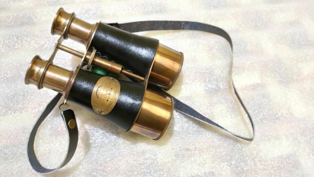 Antyczny Mosiężny Binokular Morski Vintage Prezent Nautyczny Monokular Teleskop Prezenty
