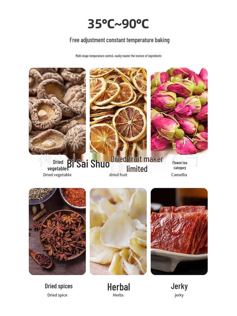 Large-Capacity Commercial Food Dehydrator for Pet Snacks, Fruits, Vegetables, Fish, and Shrimp