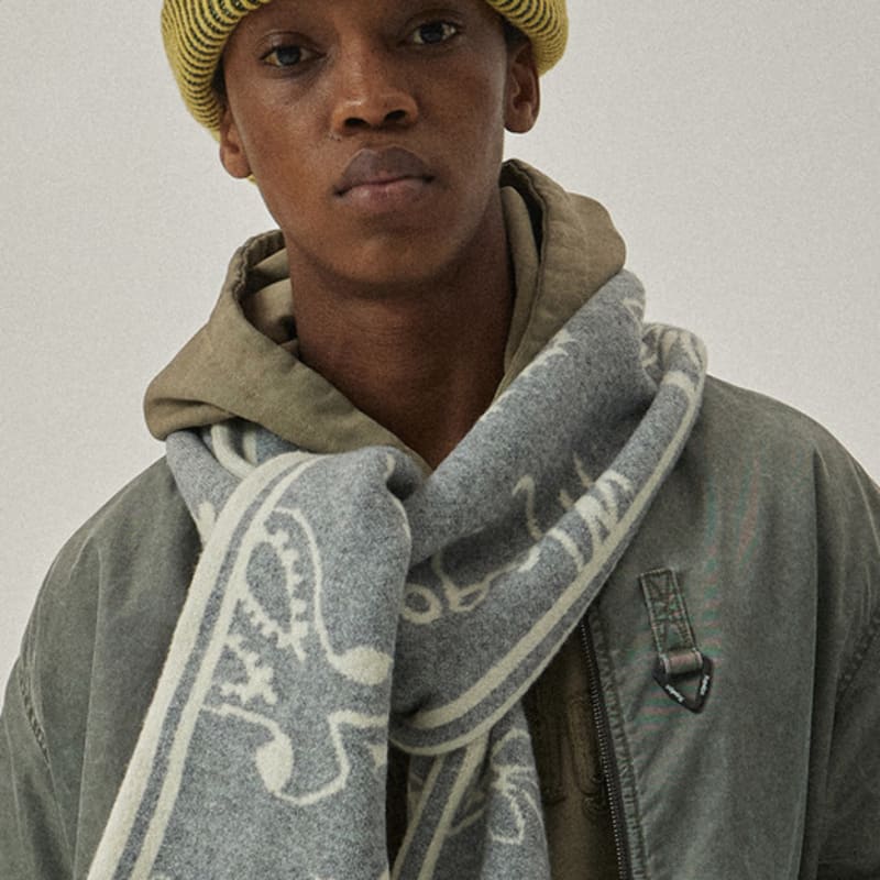 MAGOODGAN 9206 Jacquard Gray Muffler