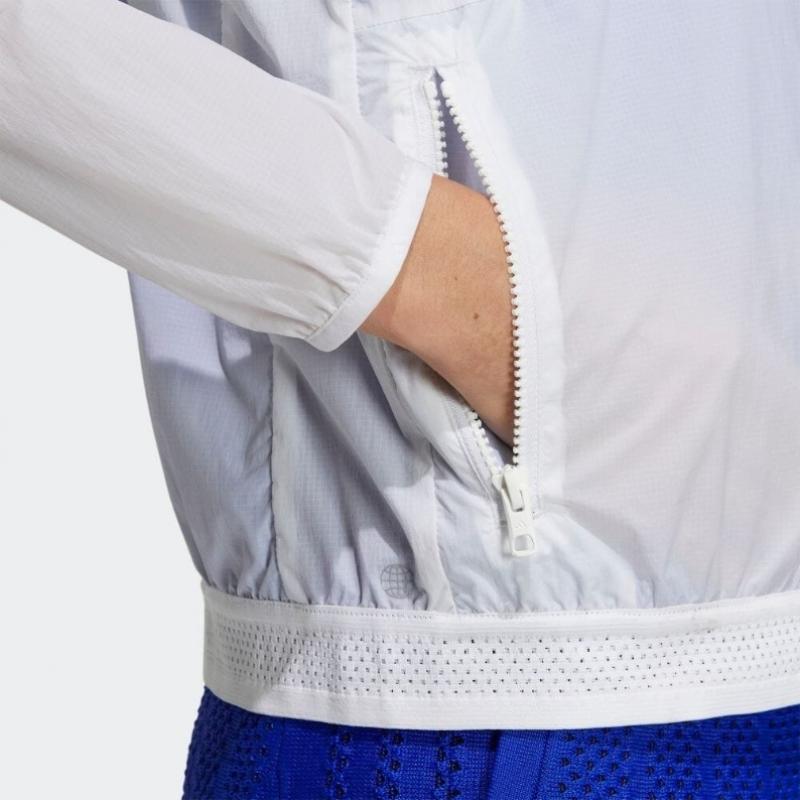 Adidas Golf 2023 S S Women Golf Crew Neck Windproof Long Sleeve Full Zip Jacket hS9984