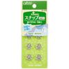 Clover Snap 12mm 6 Pairs Silver 26-545