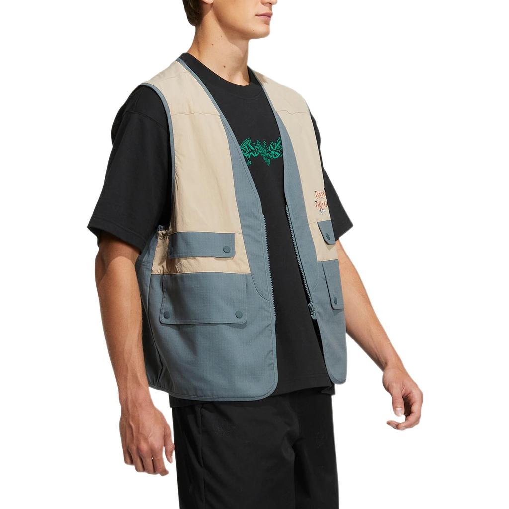 Adidas Originals Trefoil Patchwork Multi-Pocket Zip Vest Unisex Vest Multicolor IA8477