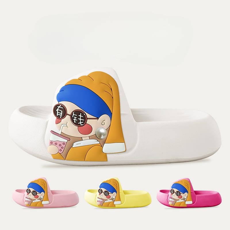 Модные летние тапочки унисекс из ЭВА для женщин с толстой подошвой — фото 7