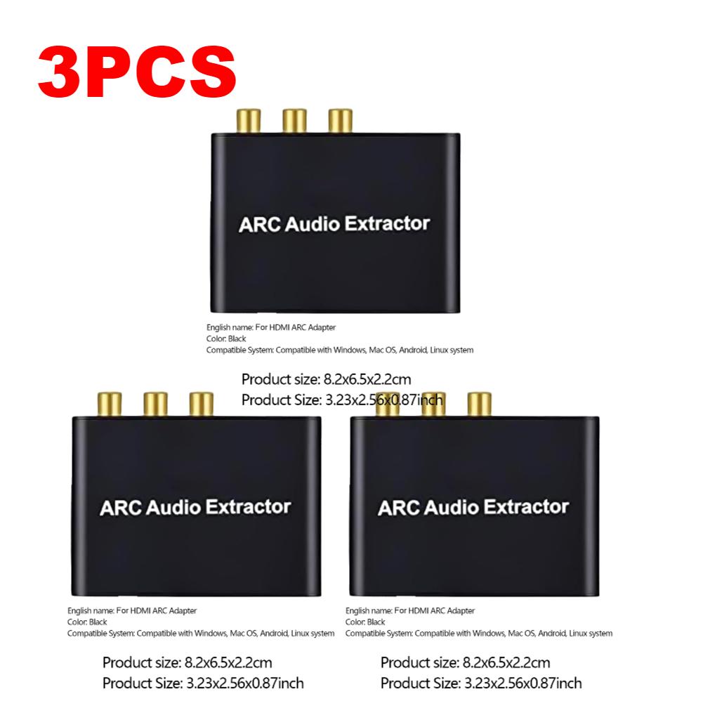 HDMI-Compatible ARC Audio Extractor Return Channel Converter ARC To SPDIF Coaxial 3.5mm Jack Adapter for HDTV Soundbar Amplifier