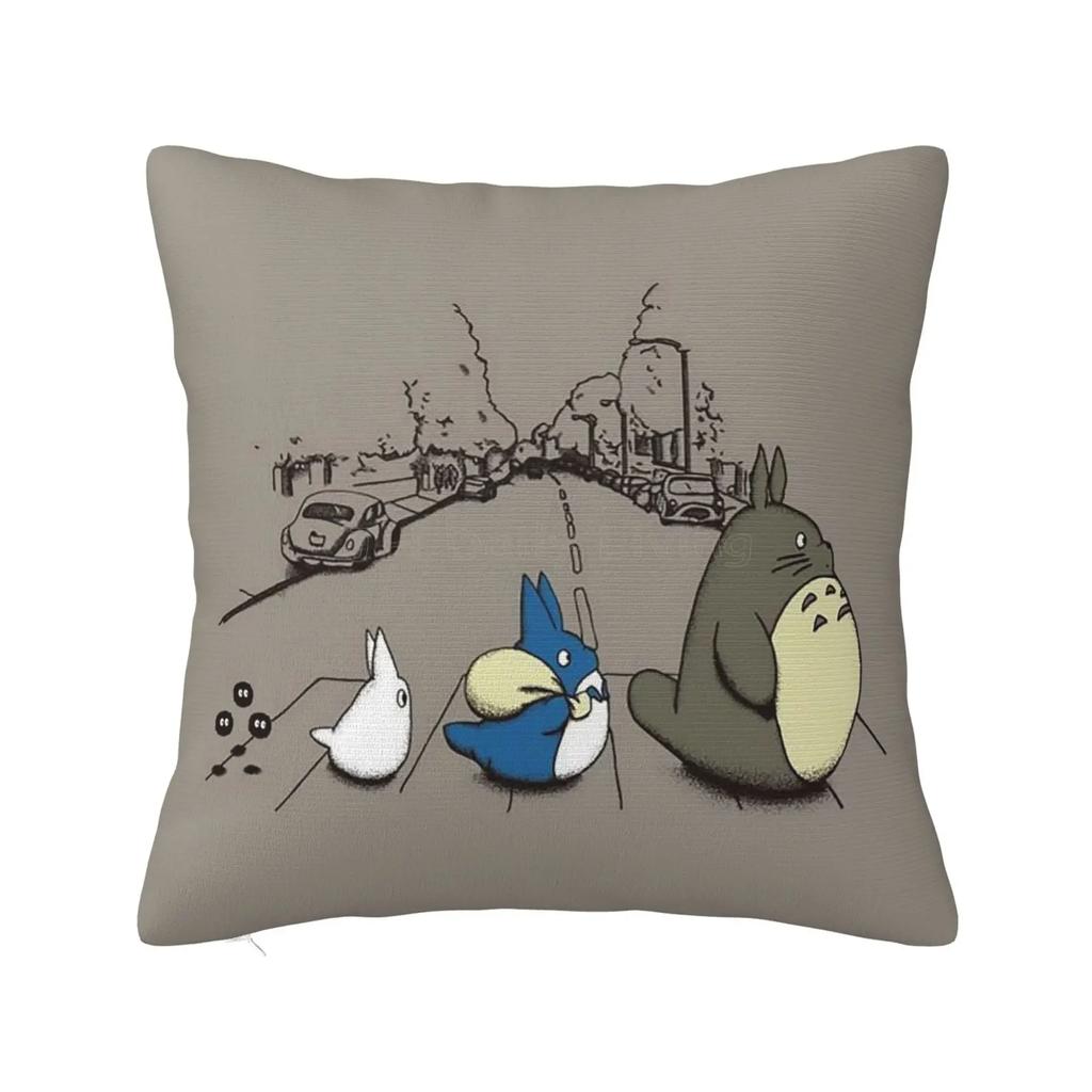Personalized Cute Cartoon Anime Throw Pillow Case Cushion Cover Square Cotton Pillowcase for Home Bed Sofa Car Office 18x18 Inch