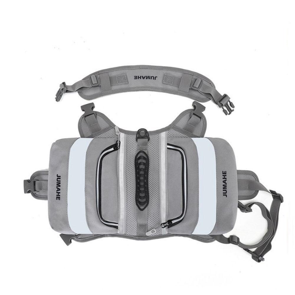 

2025 Новый рюкзак для собак, самодельный рюкзак для больших и средних собак, спортивная сумка для путешествий и путешествий для собак серый