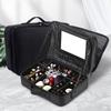 Durable Makeup Train Case with Mirror Ideal for Professionals on the Go