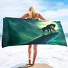 Wolf Beach Towel,Microfiber Bath Towel Gifts for Boys Kids,Funny Animals Sand Free Quick Dry Travel Towels for Men's Pool Sports