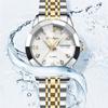 Orologio da donna di nuova tendenza della moda 2024, orologio da ragazza decorato con diamanti in cristallo con taglio a diamante, calendario impermeabile luminoso