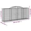 VidaXL Curved Gabion Baskets 2 Pcs 300x50x120/140 Cm Galvanized Iron, Gabion, Gabion Cage, Gabion Wall Basket, Wall 3146719