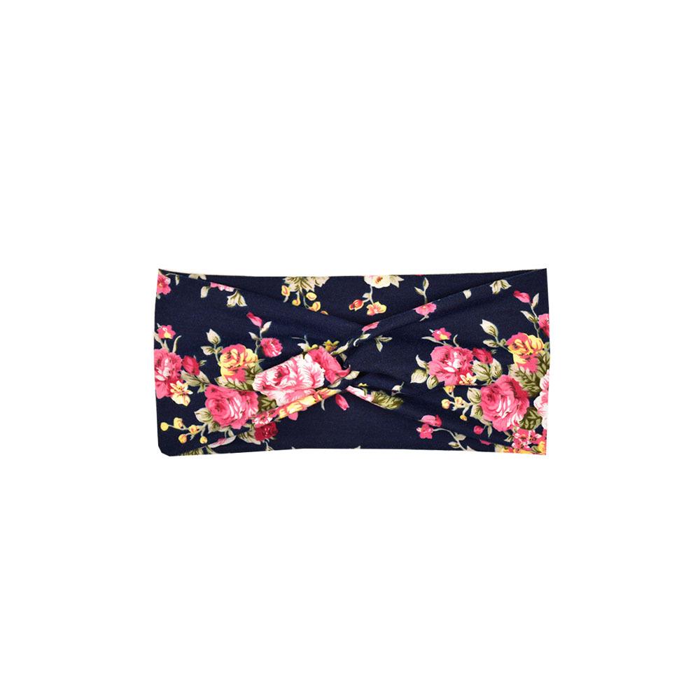 Bohemian Wide Yoga Sports Headbands for Women, Elastic Workout Hairbands & Fitness Hair Accessories