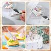 4 PCS Sprinkles Tool for Cake Decorating, Stainless Steel Cake Tweezers, Pearl Piercing Ball Grabber Tweezers for Cookie Cupcake