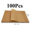 Pre-Cut Rectangle Baking Parchment Paper Silicone Coated Multi-Use for Oven Steamer BBQ Non-Stick Greaseproof Cooking Sheets