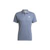 Polo Shirts Men's Blue Polo Collar Moderate Straight Fit GQ3730