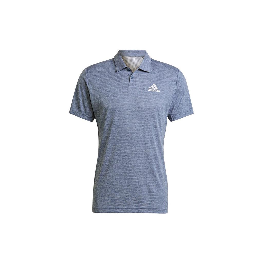 Adidas Polo Shirts Men's Blue Polo Collar Moderate Straight Fit GQ3730